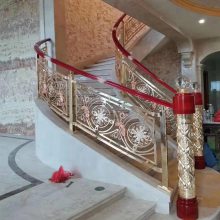 龙 岩中国传统元素仿古金属雕花艺术楼梯护栏YS-637