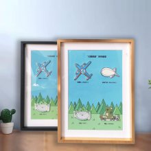 东莞金属相框徽章展示框摆台勋章展示框家居铝合金相框背板配件