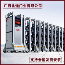 南宁市厂房电动伸缩门 网格型电动伸缩门 成品现货