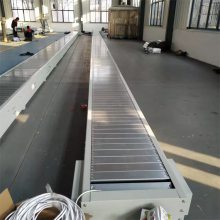 不锈钢链板转弯输送机粮食提升流水线食品工业传送机