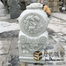 家用***摆件 石头门墩 石墩子装饰摆件