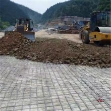 湖北黄石市公路铁路桥台固加筋带挡土墙钢塑土工格栅