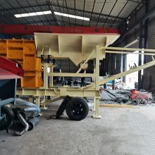 昭通砂石移动生产线 箱式移动破碎站 锤式石头打砂机