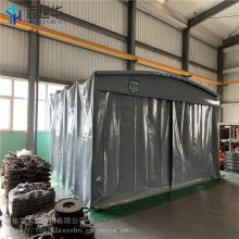 广东湛江手动活动雨棚钢架帐篷楼顶遮阳棚