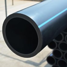 大口径农田灌溉管 黑色蓝线热熔管材 hdpe给水管