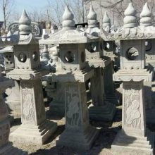 石灯雕塑 太阳能石灯笼 园林摆件