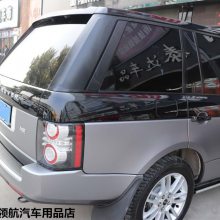 唐山汽车改色膜,唐山领航汽车改装店路虎揽胜随心所欲改装钢琴黑+电光碳银灰