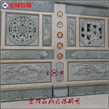 承接寺院青石门面浮雕/古建筑石雕工程承包