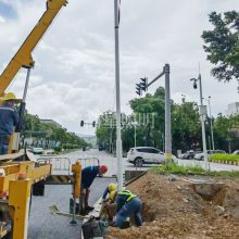 高星高杆灯 中杆灯 道路灯 高低臂灯杆 双臂路灯