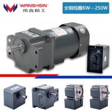 万鑫精工WANSHSIN 120W交流减速电机不带耳朵微型减速机380V/220V