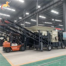 全自动移动式破碎机 小型履带移动式打砂机 柴油机动力流动式制砂机 昆明碎石机 金马机械