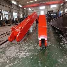 挖掘机加长臂 20吨套臂延长臂 伸缩臂三节臂打桩臂