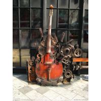 金属大提琴雕塑厂家，金属大提琴雕塑价格，金属大提琴雕塑图片