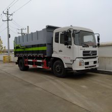 东风天锦建筑垃圾车运输车 压缩垃圾块转运车