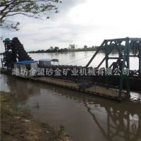 出口印尼河道淘金船 链斗淘金船制造公司