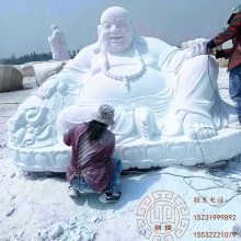 石雕佛像佛祖 寺庙寺院佛像石雕 汉白玉雕刻笑佛