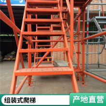 桥梁建筑安全梯笼爬梯组合深基坑笼施工组合框架式护笼脚手架