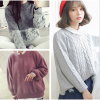 廣西擺地?cái)偳锒马n版女士毛衣工廠清貨2到5元便宜毛衣批發(fā)