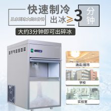 浩博雪花制冰机商用全自动颗粒制冰机实验室海鲜火锅三文鱼刺身冰盘制冰碎冰块冰粒机雪花机 300公斤分体