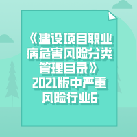 《建设项目职业病危害风险分类管理目录》严重风险行业6