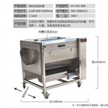 大型不锈钢商用毛辊清洗去皮机 自动洗花生机