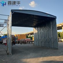 天津东丽 悬空电动蓬 落地式移动遮阳蓬 环保美观