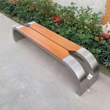 广1西江南公园坐凳 防腐木材质 公共坐凳椅子