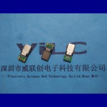 3.1 C type USB公头 带板铆压 TYPE C连接器 外壳电镀珍珠镍