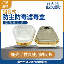 百安达 3315+1405 冶炼石化防酸性气体和颗粒物 组合滤毒盒