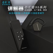 多对多展会策划活动讲解员佩戴无线同声传译设备芯汇音讲解器