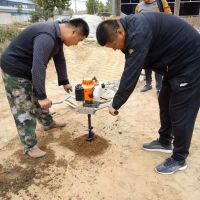 植树造林挖坑机图片 地钻果园追肥挖穴机 林业植树挖坑机视频