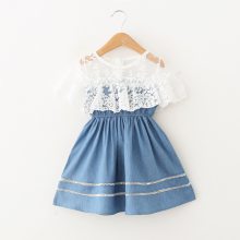 成都哪里有卖服装的地摊小香风格子儿童可爱裙一直播卖衣服