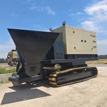 德信拦水带路牙石滑模成型机 农田水沟滑模机路边水渠滑膜机厂家