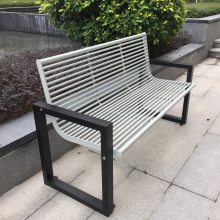 黑龙江户外园林公园椅不锈钢长凳子室外庭院休闲座椅