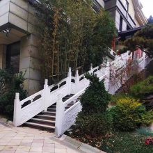 石雕栏板 别墅庭院石栏杆 市政大理石栏杆