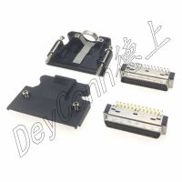 德上电子SCSI连接器 HPCN36芯焊线公头螺丝式 3M10336替代品