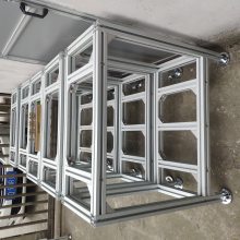 工业铝型材框架欧标40×40方管导轨2020流水线配件分切机 印刷机