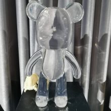 树脂景观透明动物雕塑造型定制水琉璃动物公仔大号树脂模型