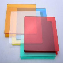 司允彩色pc板3mm 游乐设备PC透明板 户外用红色绿色黄色耐力板