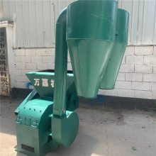 玉米秸秆饲料碎草机养殖稻壳粉糠机 大型沙克龙除尘粉碎机