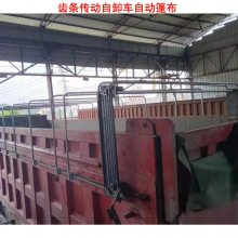 链条齿条传动自卸车自动篷布——椭圆轨道外挂渣土车电动篷布