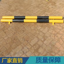 车库黄黑U型挡车杆 车轮倒车反光定位器 坚固耐撞