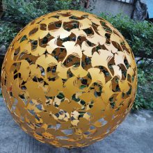 东方韵艺术雕塑大型不锈钢镂空球哪家好|不锈钢镂空球照片