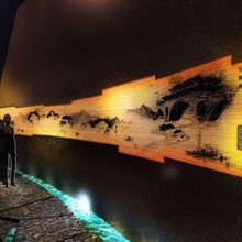 武汉火影数字浮雕投影制作 浮雕全息投影 墙面浮雕投影