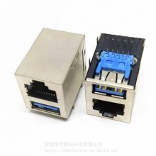 USB3.0ĸ+RJ45 90ȲDIP 3.0Aĸ+RJ45һ