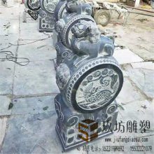 福鱼款石鼓石墩 门口青石仿古做旧石墩 石狮子雕刻