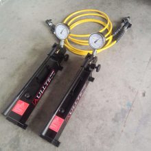 超高压手动泵 手动液压泵 单油路双作用 便携式小型带电磁阀