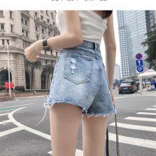几块钱牛仔短裤短裙常熟批发市场服装价格短袖韩版女士小衫库存