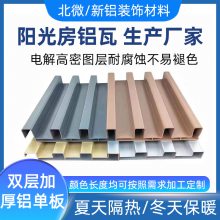 铝合金长城板 金属波浪铝板 阳光房双层隔热防水装饰铝型材