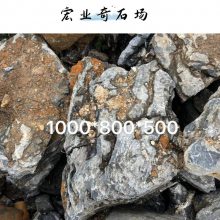 贵阳英石假山设计/大型英石公园置景石/小型英石水族箱造景案例图